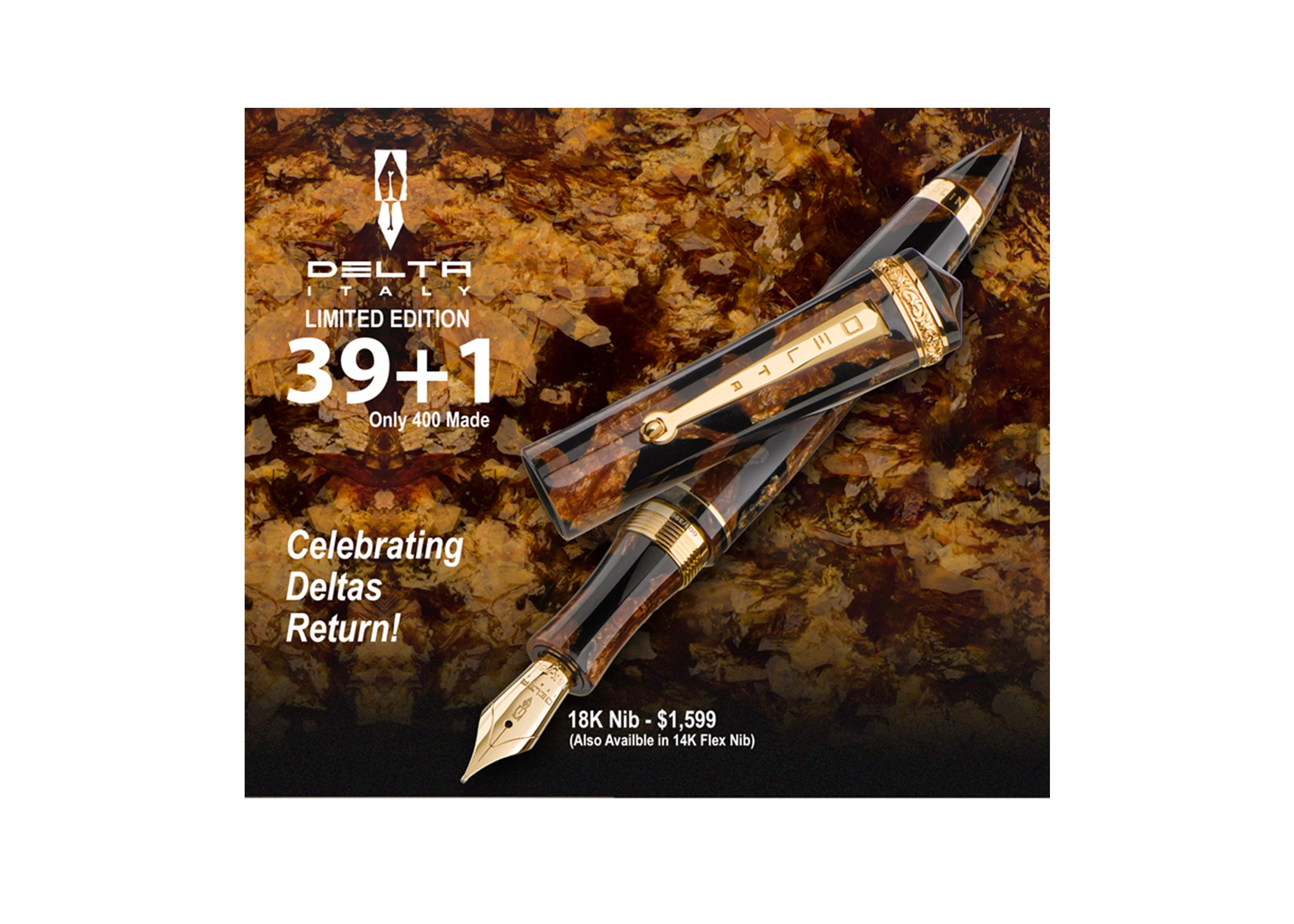 Delta Limited Edition 39+1 Anniversary Fountain Pen